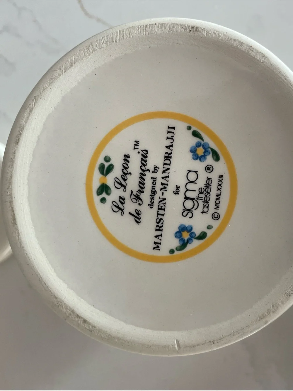 Vintage Sigma Tastesetter La Leçon de Français Jam Jar Le Pot de Confiture